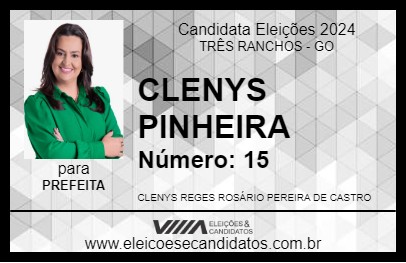 Candidato CLENYS PINHEIRA 2024 - TRÊS RANCHOS - Eleições