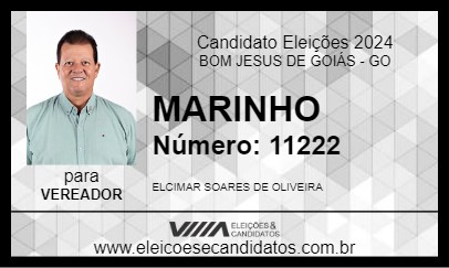 Candidato MARINHO 2024 - BOM JESUS DE GOIÁS - Eleições