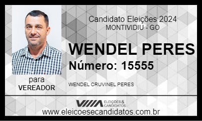 Candidato WENDEL PERES 2024 - MONTIVIDIU - Eleições