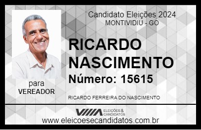 Candidato RICARDO NASCIMENTO 2024 - MONTIVIDIU - Eleições