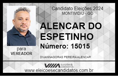 Candidato ALENCAR DO ESPETINHO 2024 - MONTIVIDIU - Eleições