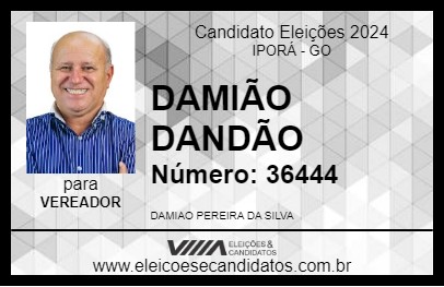 Candidato DAMIÃO DANDÃO 2024 - IPORÁ - Eleições