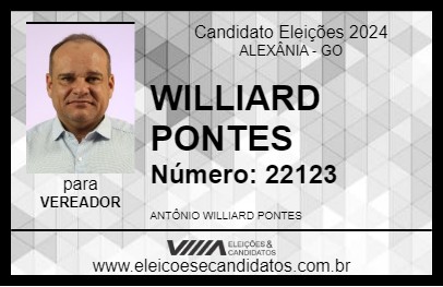 Candidato WILLIARD PONTES 2024 - ALEXÂNIA - Eleições