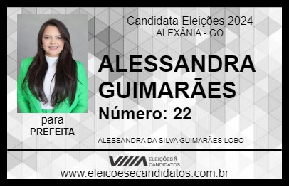 Candidato ALESSANDRA GUIMARÃES 2024 - ALEXÂNIA - Eleições