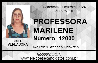 Candidato PROFESSORA MARILENE 2024 - IACIARA - Eleições