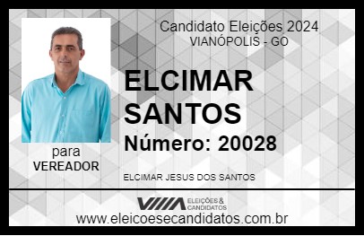 Candidato ELCIMAR SANTOS 2024 - VIANÓPOLIS - Eleições