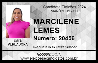 Candidato MARCILENE LEMES 2024 - VIANÓPOLIS - Eleições