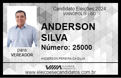 Candidato ANDERSON SILVA 2024 - VIANÓPOLIS - Eleições