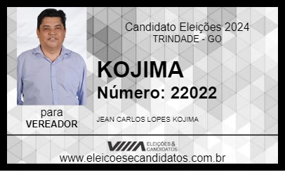 Candidato KOJIMA 2024 - TRINDADE - Eleições