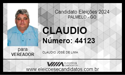 Candidato CLAUDIO 2024 - PALMELO - Eleições