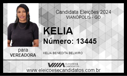 Candidato KELIA 2024 - VIANÓPOLIS - Eleições