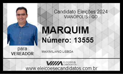 Candidato MARQUIM 2024 - VIANÓPOLIS - Eleições