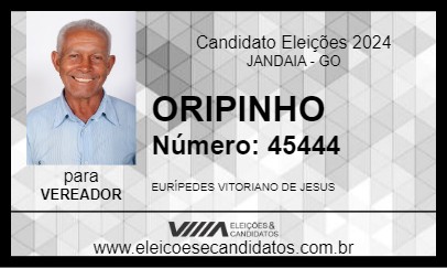 Candidato ORIPINHO 2024 - JANDAIA - Eleições