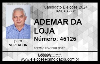 Candidato ADEMAR DA LOJA 2024 - JANDAIA - Eleições