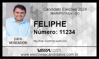 Candidato FELIPHE 2024 - MAIRIPOTABA - Eleições