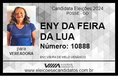 Candidato ENY DA FEIRA DA LUA 2024 - POSSE - Eleições