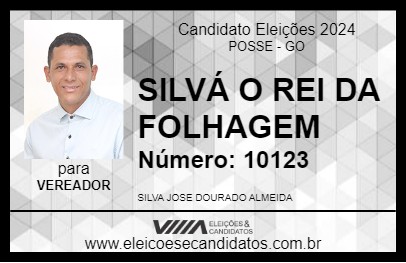 Candidato SILVÁ O REI DA FOLHAGEM 2024 - POSSE - Eleições