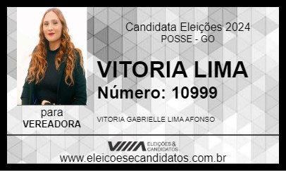 Candidato VITORIA LIMA 2024 - POSSE - Eleições