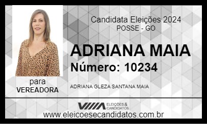 Candidato ADRIANA MAIA 2024 - POSSE - Eleições