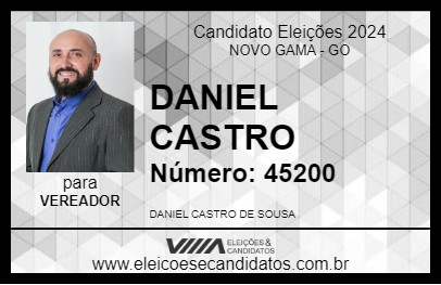 Candidato DANIEL CASTRO 2024 - NOVO GAMA - Eleições