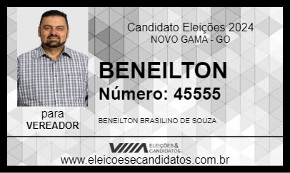 Candidato BENEILTON 2024 - NOVO GAMA - Eleições