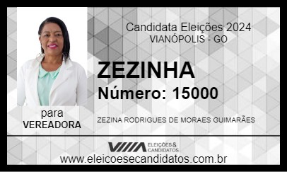 Candidato ZEZINA 2024 - VIANÓPOLIS - Eleições