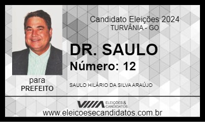 Candidato DR. SAULO 2024 - TURVÂNIA - Eleições