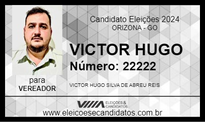 Candidato VICTOR HUGO 2024 - ORIZONA - Eleições