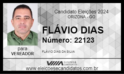 Candidato FLÁVIO DIAS 2024 - ORIZONA - Eleições