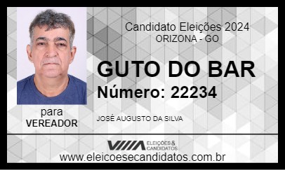 Candidato GUTO DO BAR 2024 - ORIZONA - Eleições