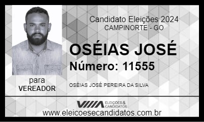 Candidato OSÉIAS JOSÉ 2024 - CAMPINORTE - Eleições