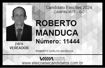 Candidato ROBERTO MANDUCA 2024 - CAMPINORTE - Eleições