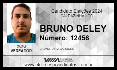 Candidato BRUNO DELEY 2024 - CALDAZINHA - Eleições