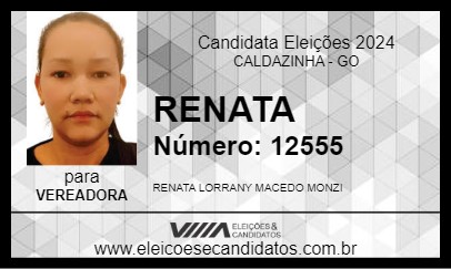 Candidato RENATA 2024 - CALDAZINHA - Eleições