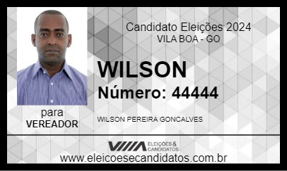 Candidato WILSON 2024 - VILA BOA - Eleições