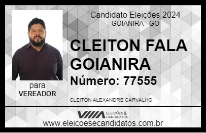 Candidato CLEITON FALA GOIANIRA 2024 - GOIANIRA - Eleições