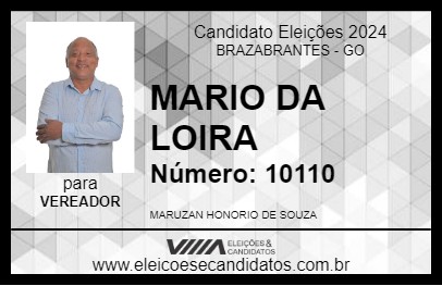 Candidato MARIO DA LOIRA 2024 - BRAZABRANTES - Eleições