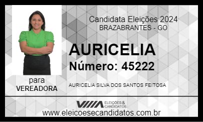 Candidato AURICELIA 2024 - BRAZABRANTES - Eleições