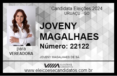 Candidato JOVENY MAGALHAES 2024 - URUAÇU - Eleições