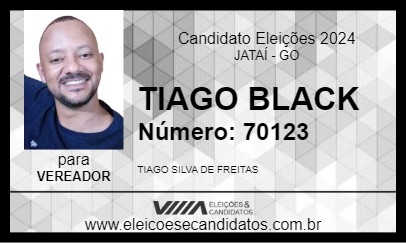 Candidato TIAGO BLACK 2024 - JATAÍ - Eleições