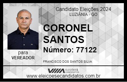 Candidato CORONEL SANTOS 2024 - LUZIÂNIA - Eleições