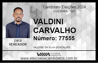 Candidato VALDINI CARVALHO 2024 - LUZIÂNIA - Eleições