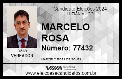 Candidato MARCELO ROSA 2024 - LUZIÂNIA - Eleições