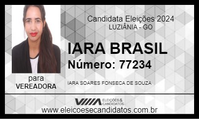 Candidato IARA BRASIL 2024 - LUZIÂNIA - Eleições