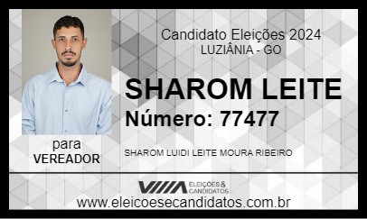 Candidato SHAROM LEITE 2024 - LUZIÂNIA - Eleições