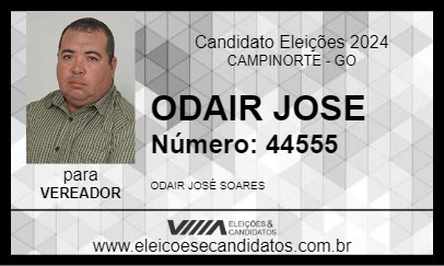 Candidato ODAIR JOSE 2024 - CAMPINORTE - Eleições