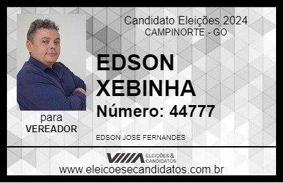 Candidato EDSON DOS CARROS 2024 - CAMPINORTE - Eleições