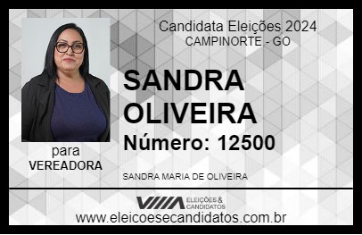 Candidato SANDRA OLIVEIRA 2024 - CAMPINORTE - Eleições