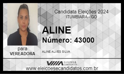 Candidato ALINE 2024 - ITUMBIARA - Eleições