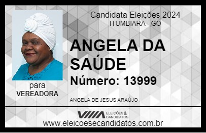 Candidato ANGELA DA SAÚDE 2024 - ITUMBIARA - Eleições